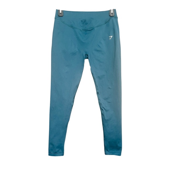 Gymshark Pants - Gymshark Teal Sweat Seamless Sculpt Leggings SZ XXL Workout Gym Stretch Support